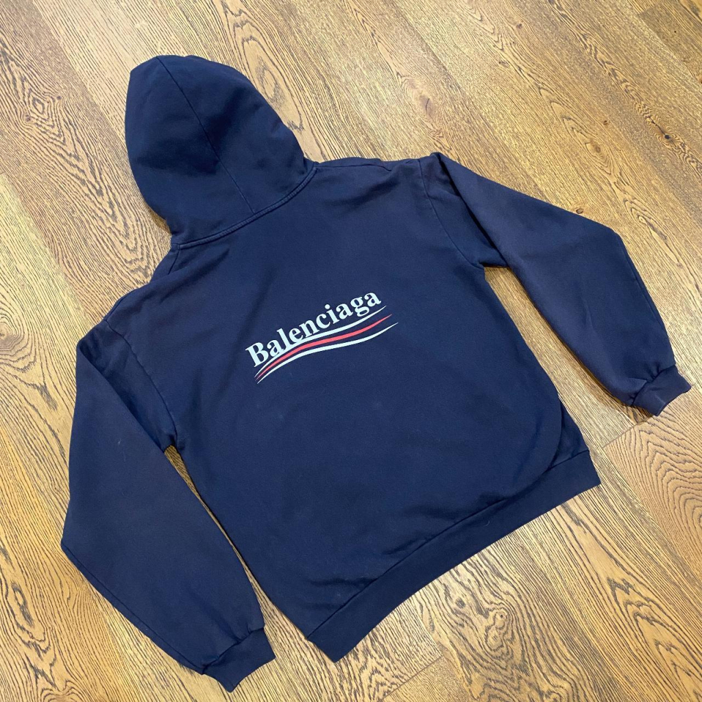 Balenciaga Navy Blue Campaign Hoodie