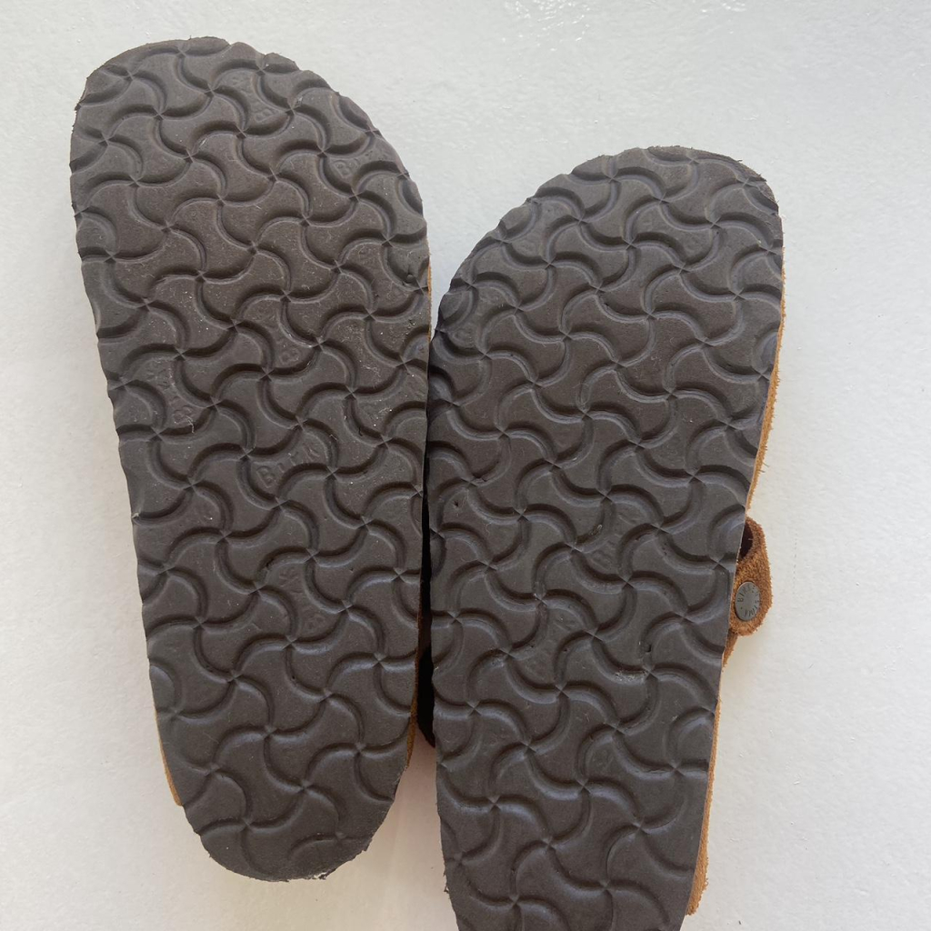 Birkenstock Women's Brown and Tan Clogs - Image 3