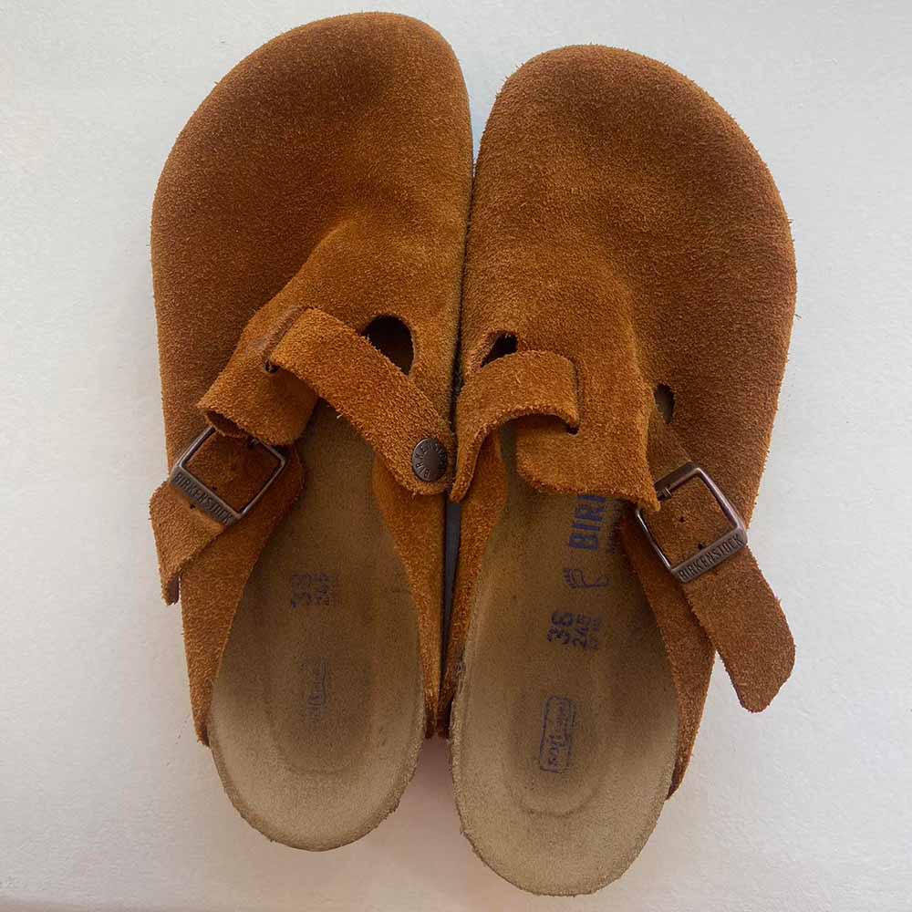Birkenstock Women's Brown and Tan Clogs