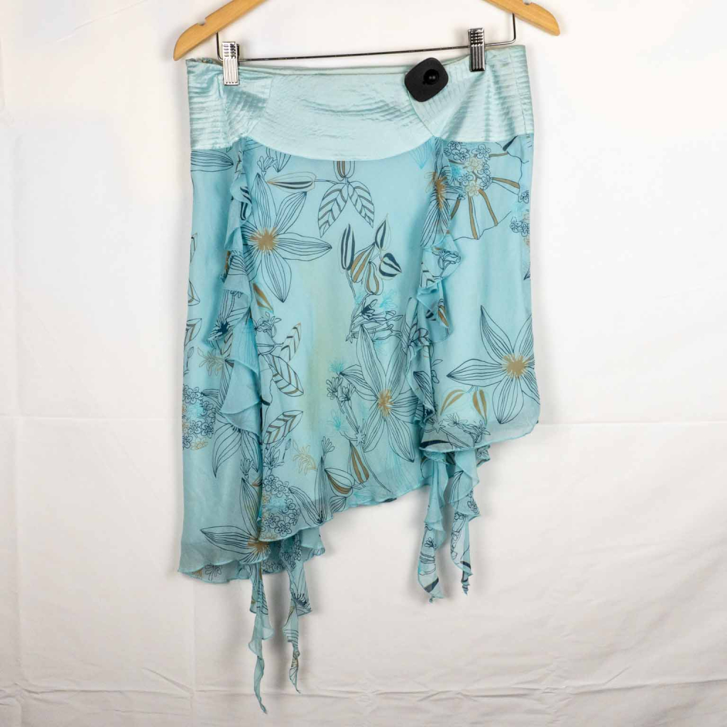 Vintage Bebe Silk Ruffled Skirt - Image 2