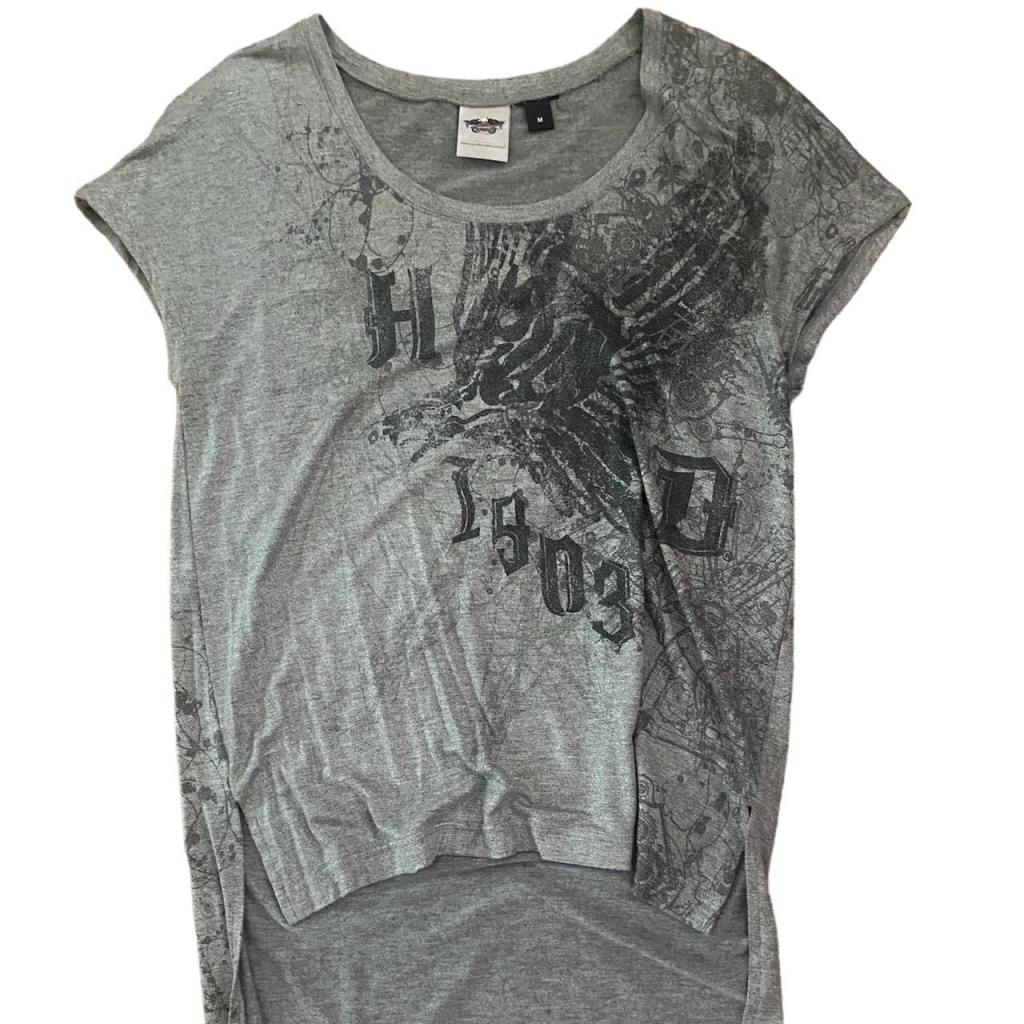 harley davidson high-low tshirt