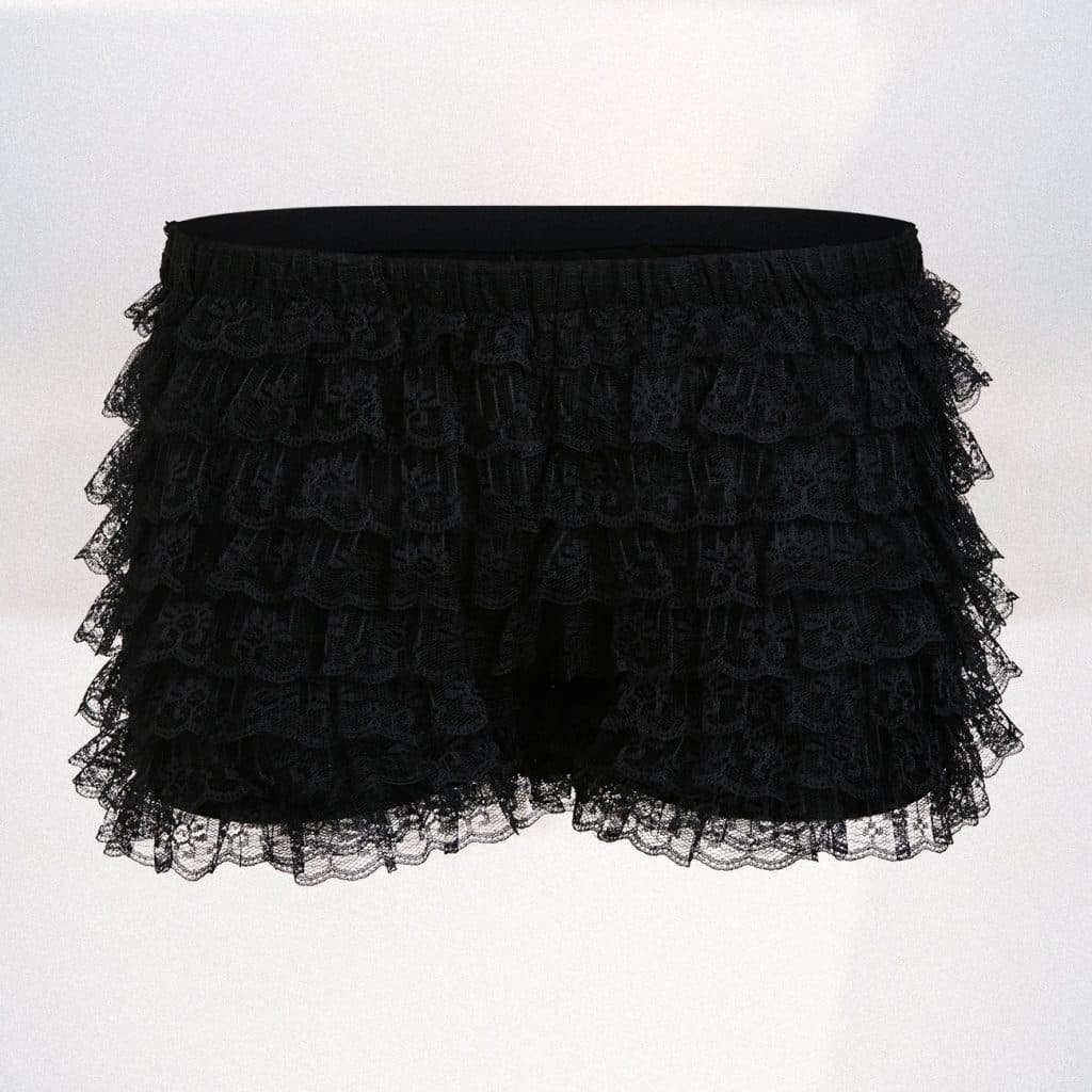 Frilly lace shorts