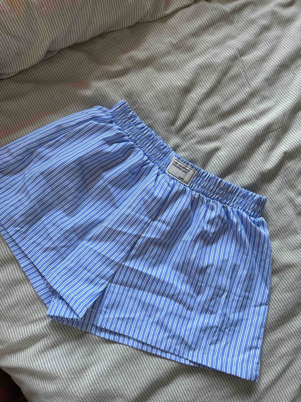 Blue Stripe Shorts