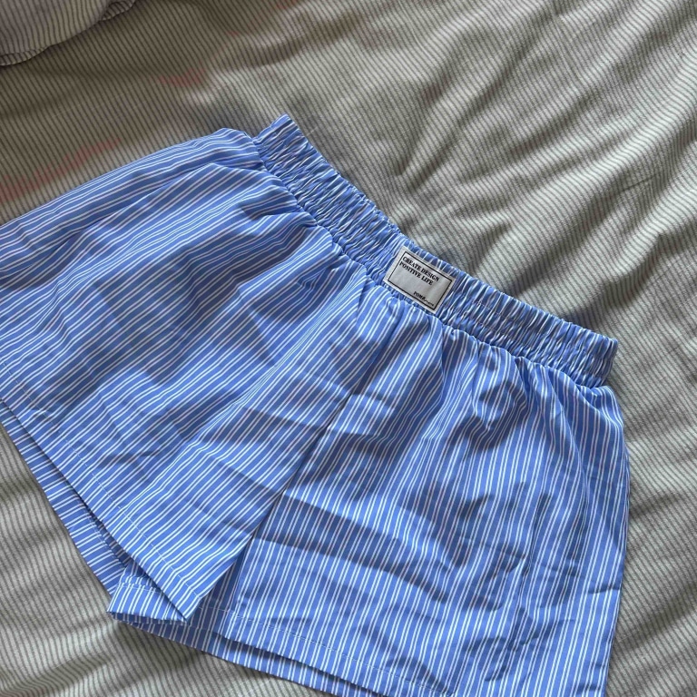Blue Stripe Shorts