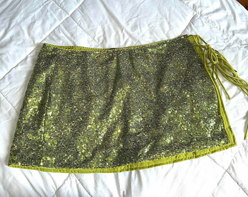 Green Sequin Skirt
