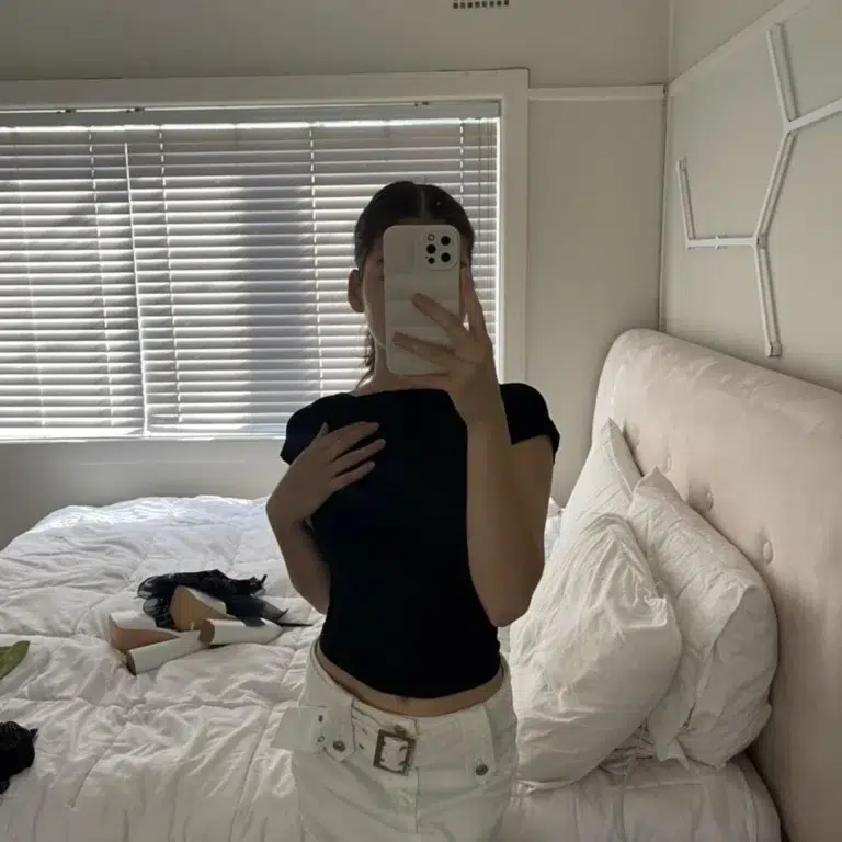 Black Backless High Neck Top