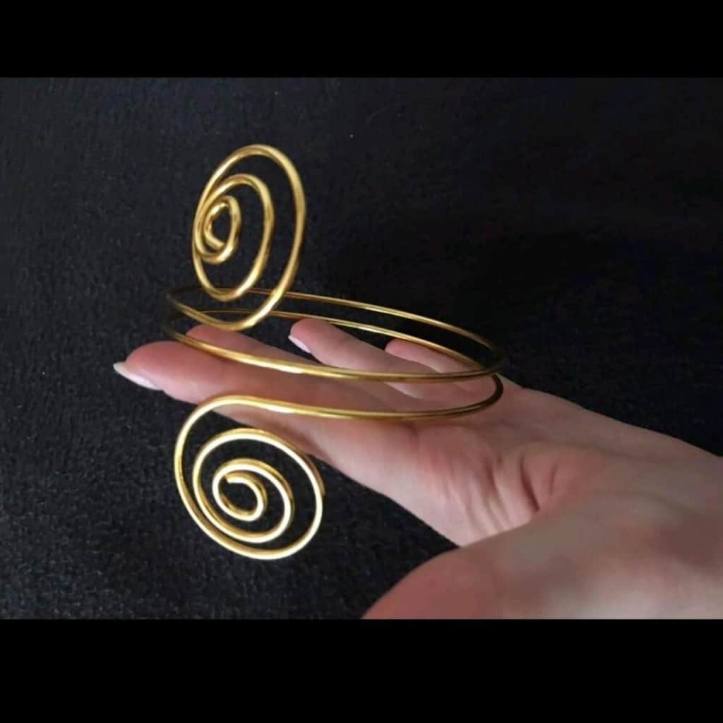 Golden Spiral Pattern Bangle Armlet