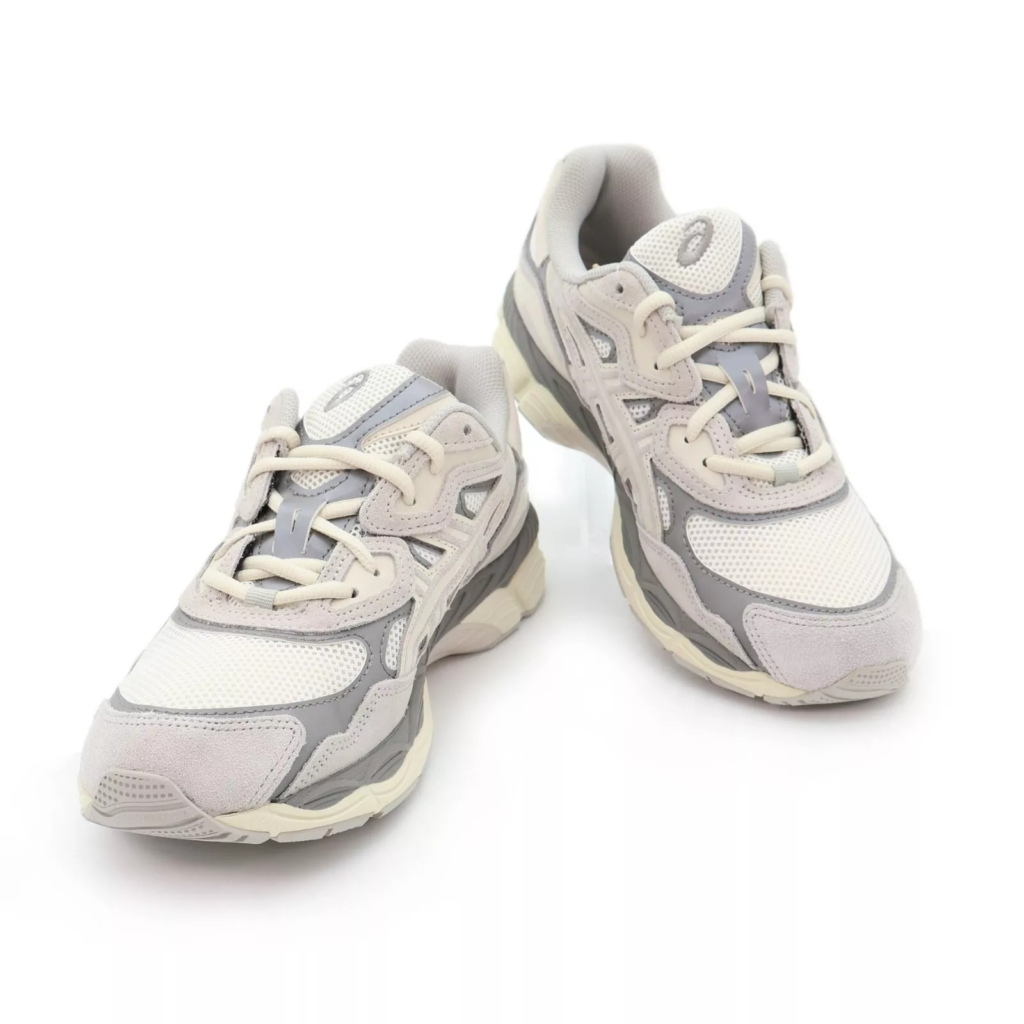 Asics GEL-NYC Oyster Grey Cream Charcoal Grey Ivory Beige