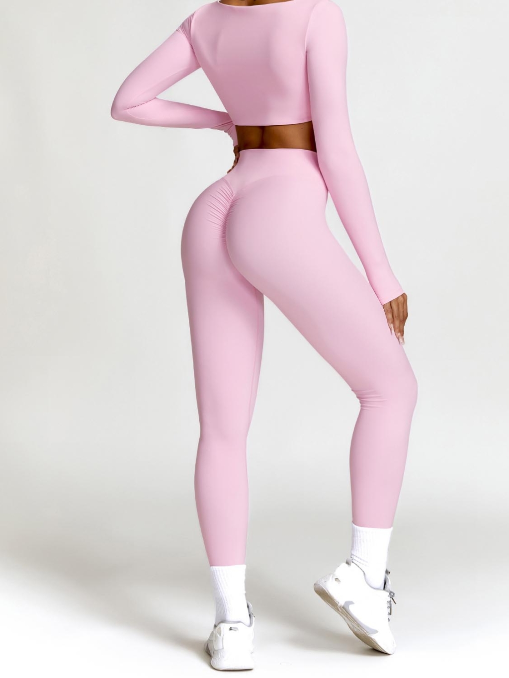 2-piece Long-sleeve Crop & Leggings Set - Image 14