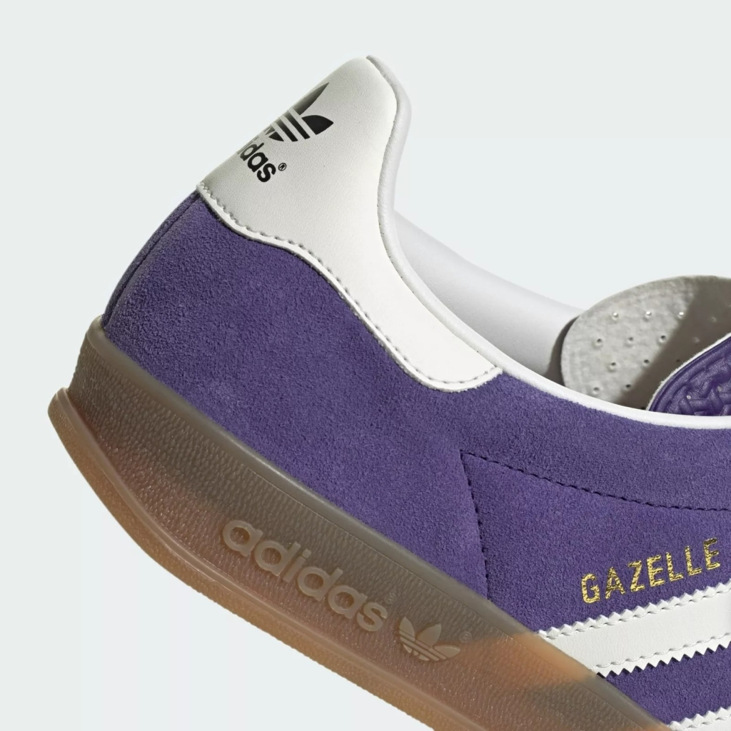 Adidas Gazelle Indoor Collegiate Purple and White - Image 6