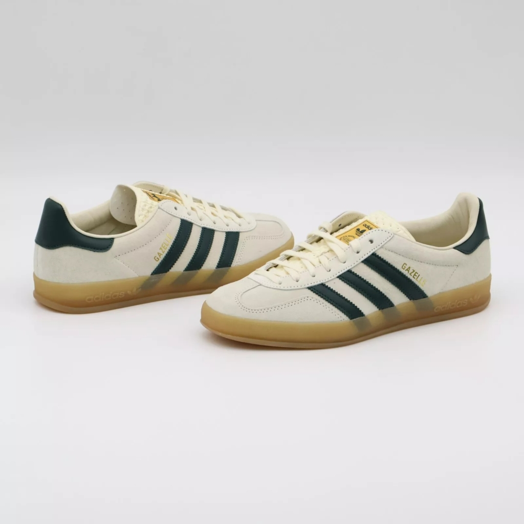 Adidas Gazelle Indoor Cream White Green Gum - Image 7