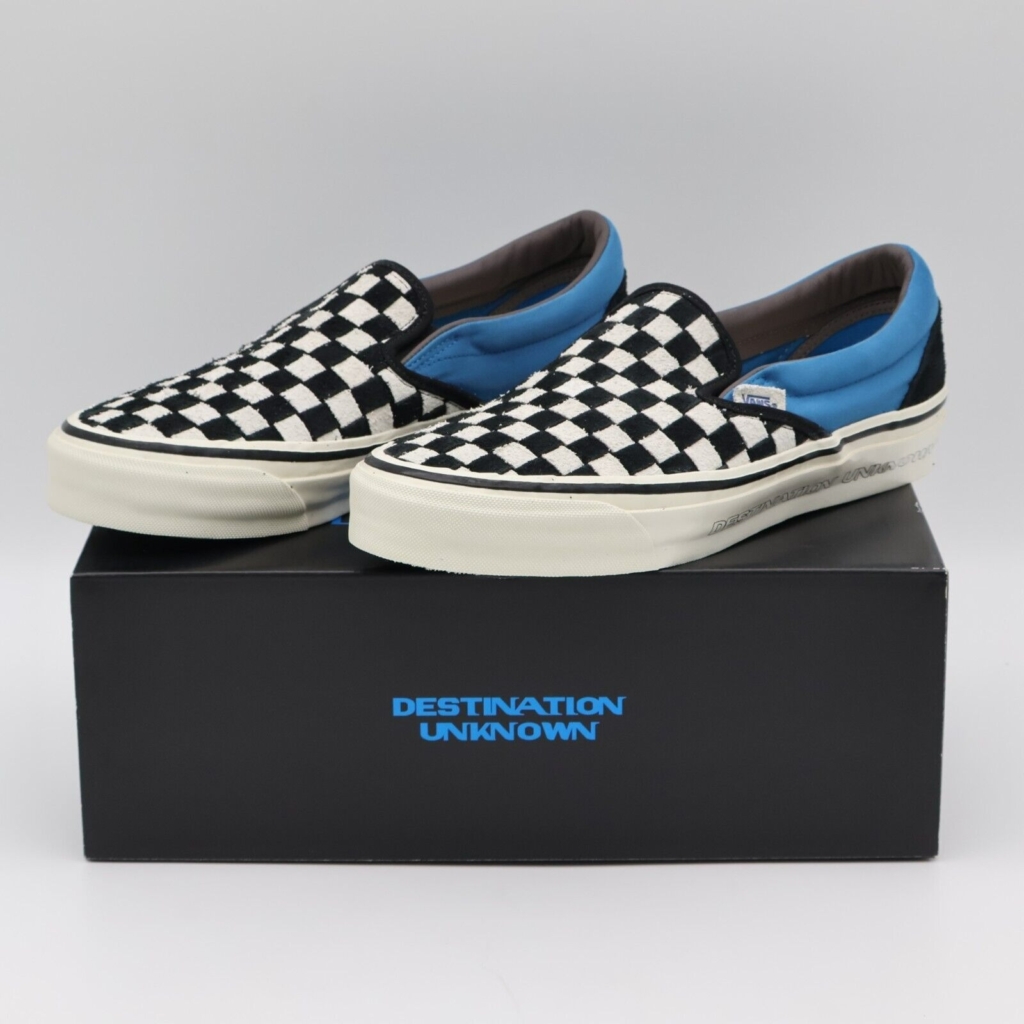 Vans Slip-On Reissue 98 Checkerboard Blue - Image 7