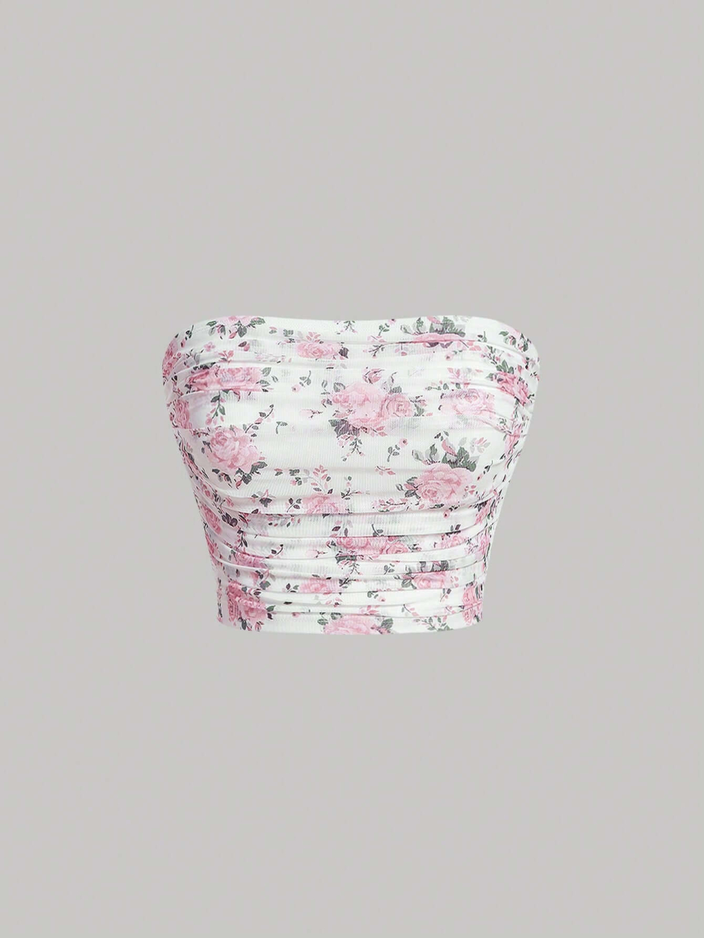 Ditsy Flower Ruched Top - Image 2
