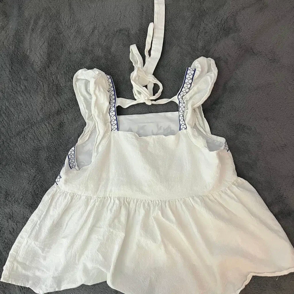 Ruffled Short Sleeve Blouse - Image 3