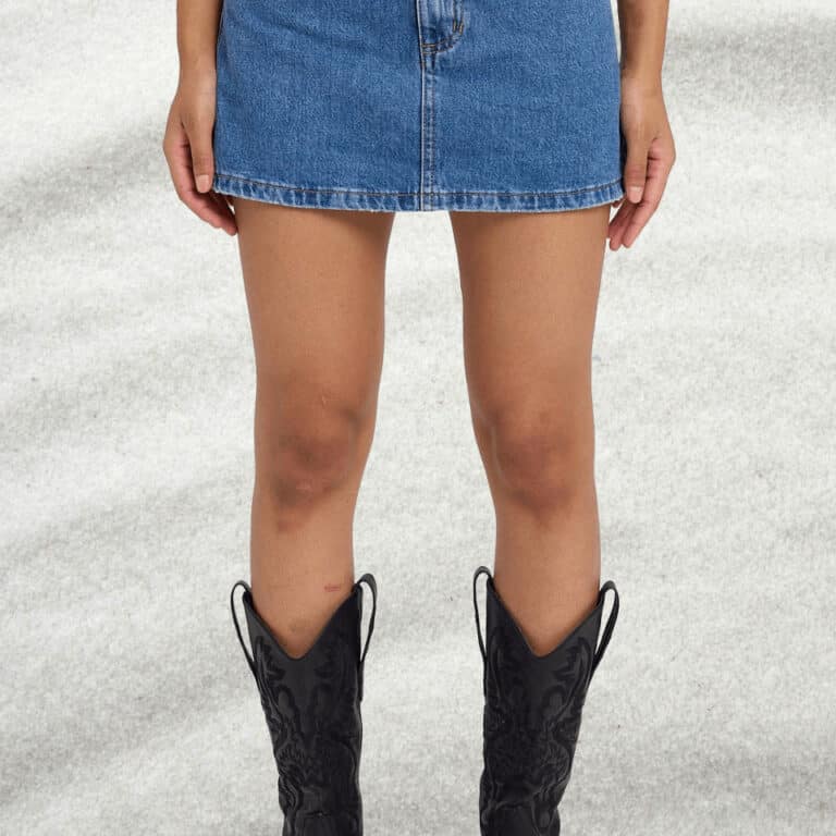 Denim Blue Mini Skirt