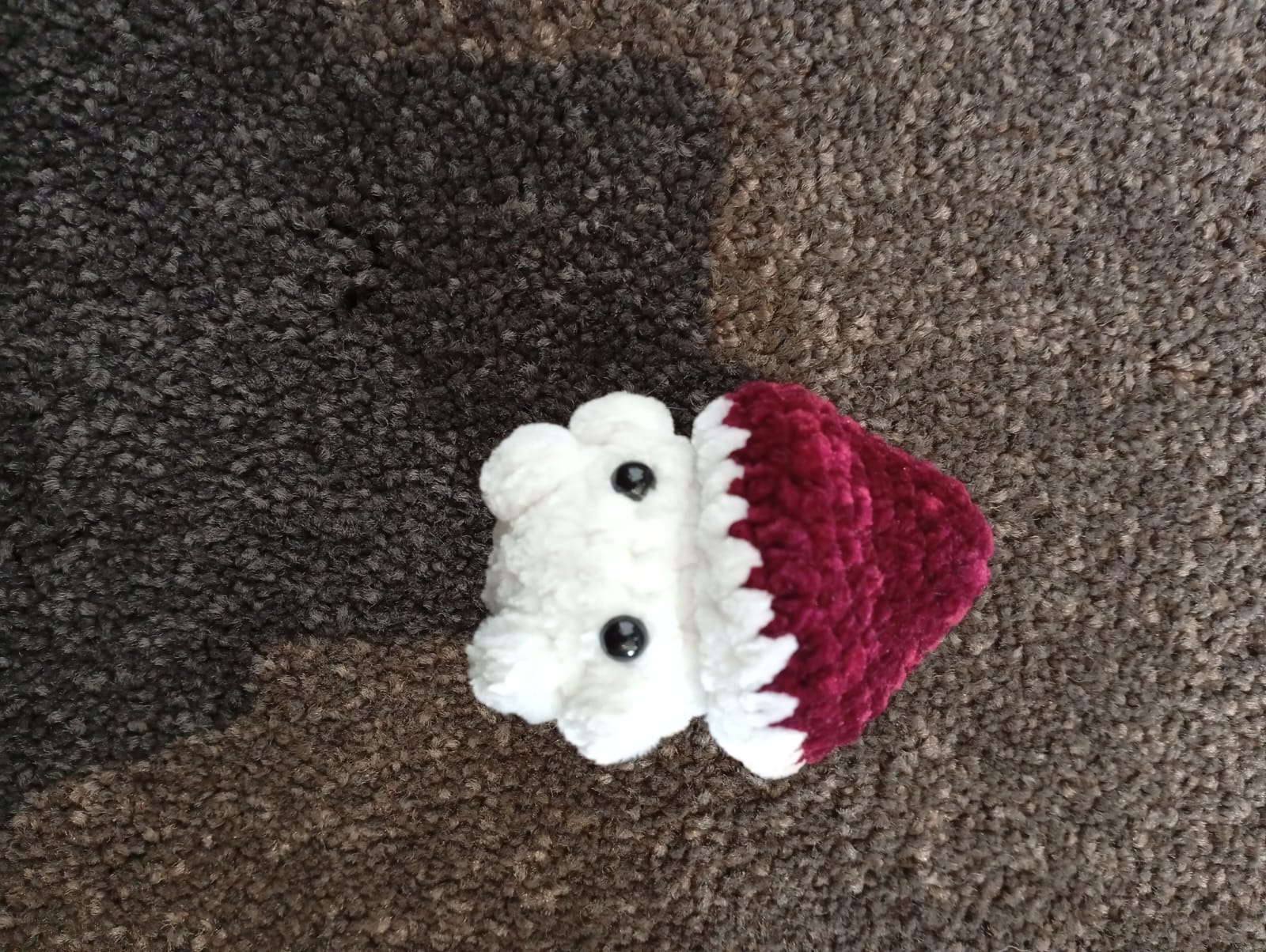 handmade crochet mushy crushy fidget toy